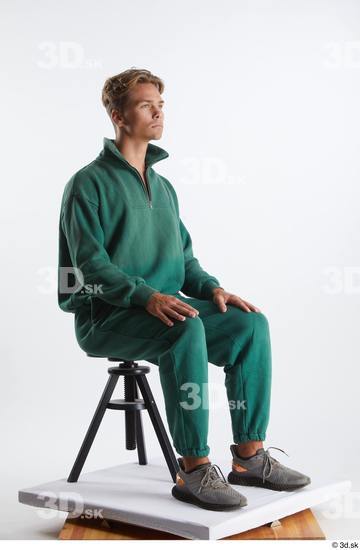 Man White Athletic Male Studio Poses