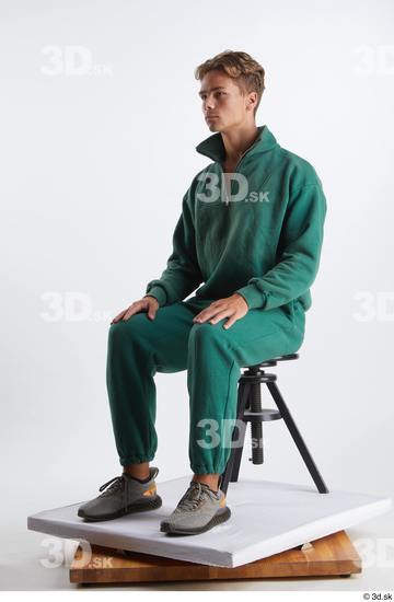 Man White Athletic Male Studio Poses