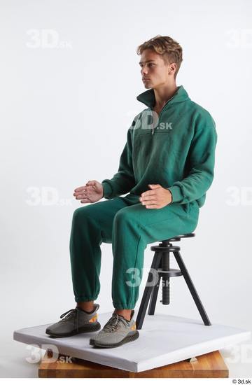 Man White Athletic Male Studio Poses