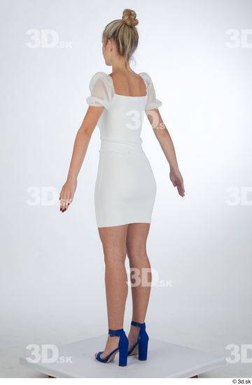 Woman White Slim Female Studio Poses