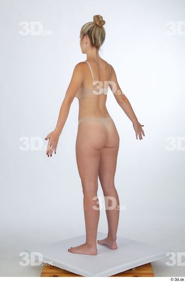 Woman White Slim Female Studio Poses