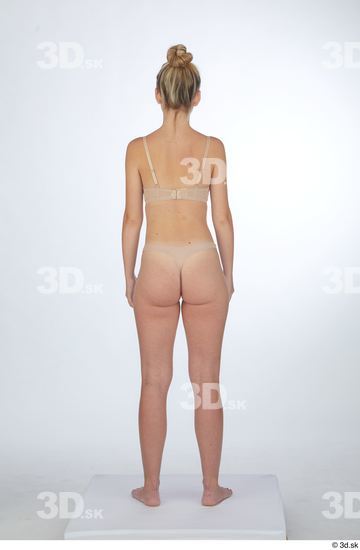 Woman White Slim Female Studio Poses