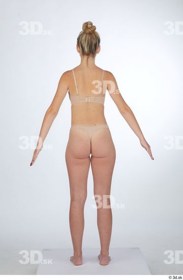 Woman White Slim Female Studio Poses