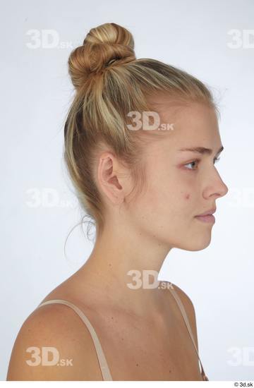 Woman White Slim Female Studio Poses