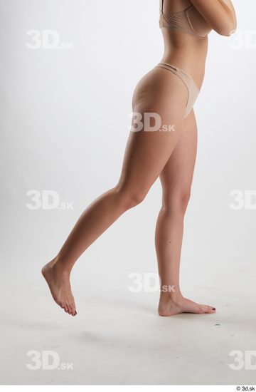 Woman White Slim Female Studio Poses