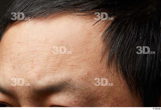 Face Skin Man Asian Slim Wrinkles Studio photo references