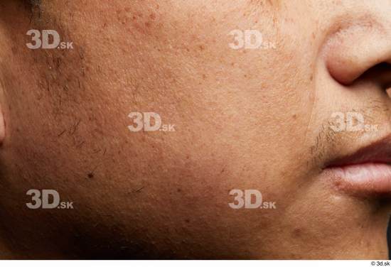 Face Mouth Nose Cheek Skin Man Asian Slim Studio photo references