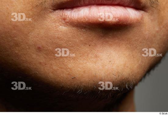 Face Mouth Skin Man Asian Slim Studio photo references