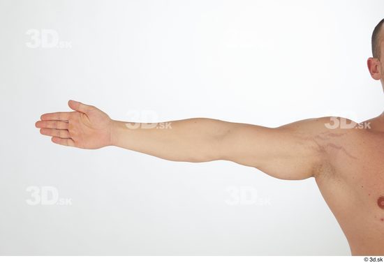 Man White Muscular Male Studio Poses