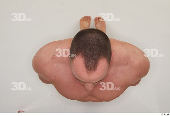 Man White Muscular Male Studio Poses