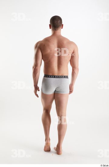 Man White Muscular Male Studio Poses