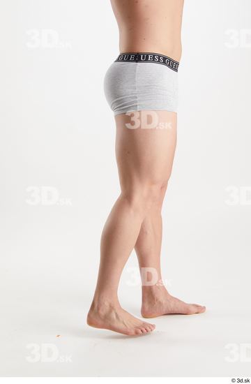 Man White Muscular Male Studio Poses