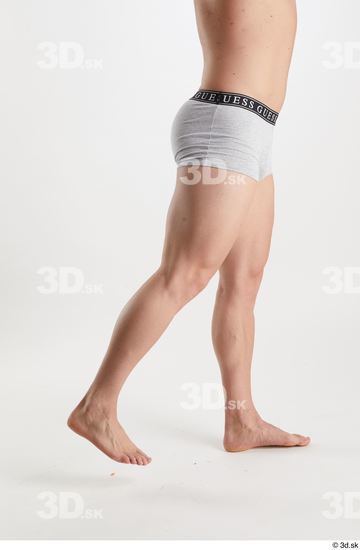 Man White Muscular Male Studio Poses