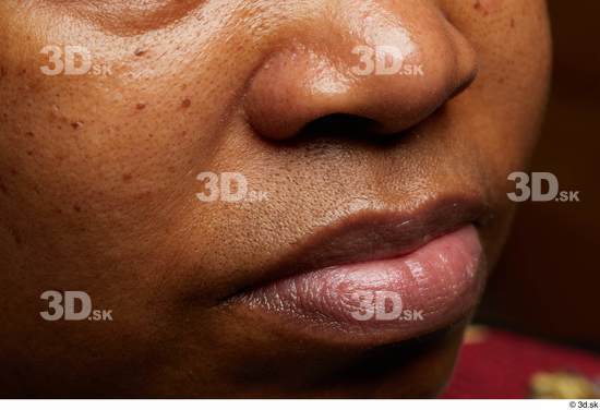 Face Mouth Nose Skin Woman Black Chubby Studio photo references