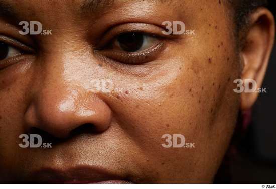 Eye Face Nose Cheek Skin Woman Black Chubby Studio photo references