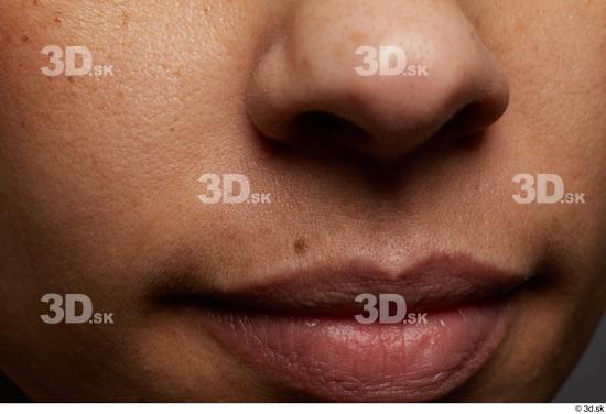 Face Mouth Nose Skin Woman Black Slim Studio photo references