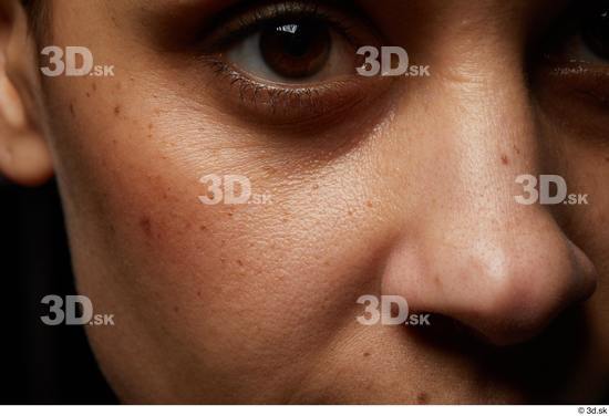 Face Nose Cheek Skin Woman Black Slim Studio photo references