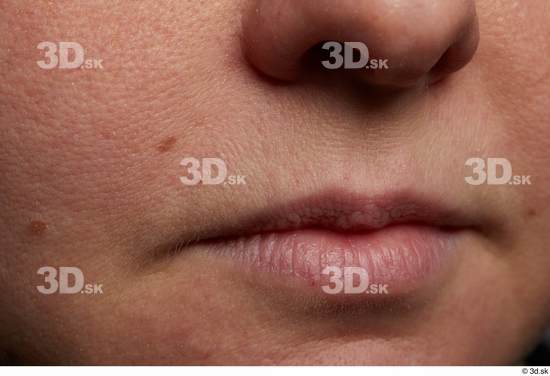 Face Mouth Nose Skin Woman White Chubby Wrinkles Studio photo references