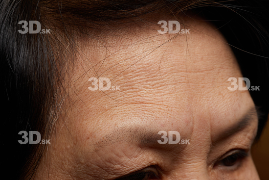 Face Hair Skin Woman Asian Slim Wrinkles Studio photo references