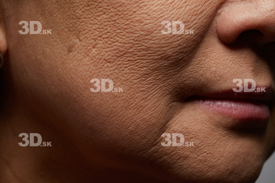 Face Mouth Cheek Skin Woman Asian Slim Wrinkles Studio photo references