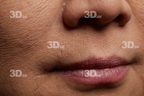 Face Mouth Nose Skin Woman Asian Slim Wrinkles Studio photo references