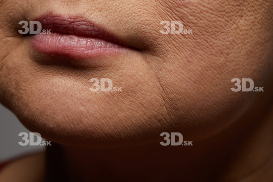 Face Mouth Skin Woman Asian Slim Wrinkles Studio photo references