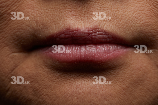 Face Mouth Skin Woman Asian Slim Wrinkles Studio photo references