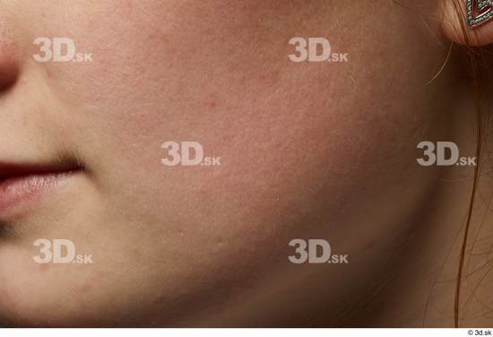 Face Cheek Skin Woman White Slim Studio photo references