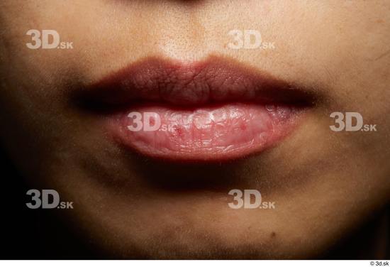 Face Mouth Skin Woman Asian Slim Studio photo references