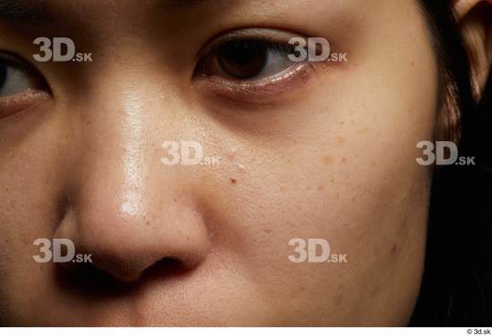 Eye Face Nose Cheek Skin Woman Asian Slim Studio photo references