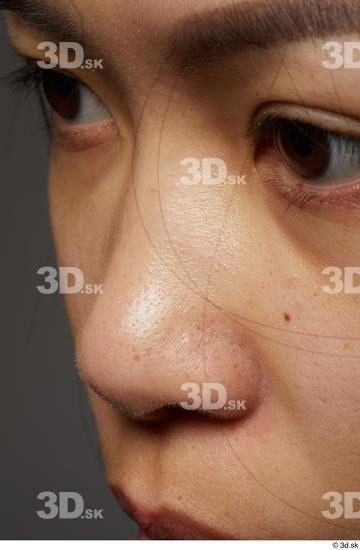 Face Nose Skin Woman Asian Slim Studio photo references