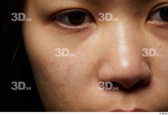 Eye Face Nose Cheek Skin Woman Asian Slim Studio photo references