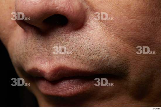 Face Mouth Nose Skin Man Asian Slim Studio photo references