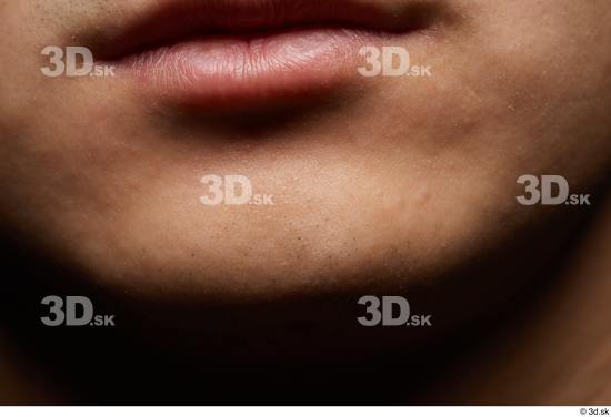 Face Mouth Skin Man Asian Slim Studio photo references