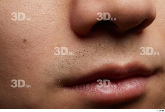 Face Mouth Nose Skin Man Asian Slim Studio photo references