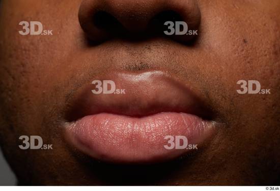 Face Mouth Skin Man Black Slim Studio photo references