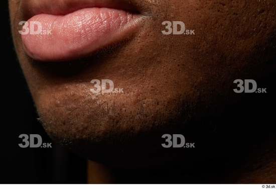 Face Mouth Skin Man Black Slim Studio photo references