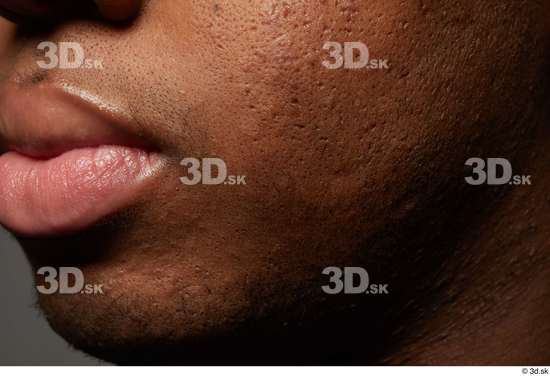 Face Mouth Cheek Skin Man Black Slim Studio photo references