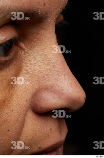 Face Nose Skin Woman Black Slim