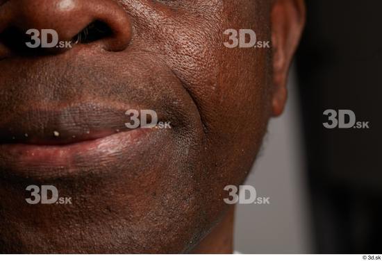 Mouth Cheek Skin Man Black Wrinkles Studio photo references