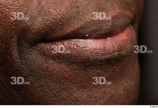 Mouth Skin Man Black Studio photo references