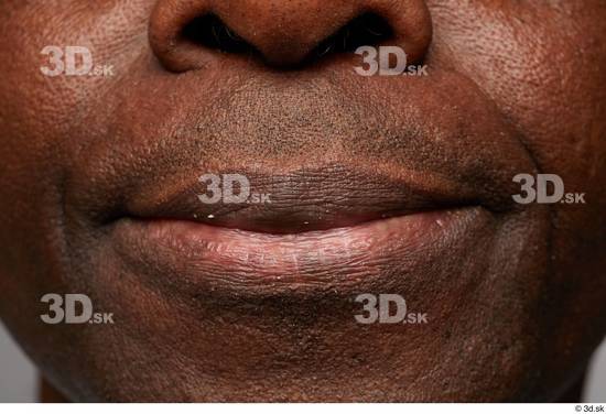 Mouth Skin Man Black Studio photo references