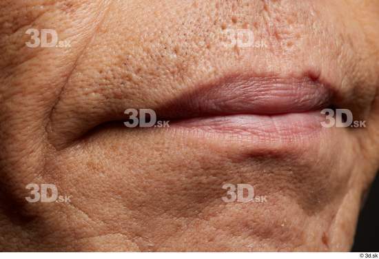 Face Mouth Skin Man Asian Slim Wrinkles Studio photo references