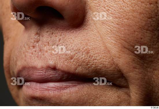 Face Mouth Skin Man Asian Slim Wrinkles Studio photo references