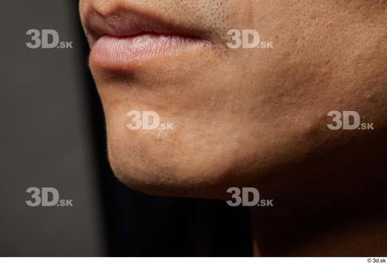 Face Mouth Skin Man Asian Slim Studio photo references