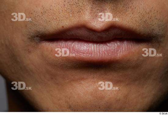 Face Mouth Skin Man Asian Slim Studio photo references