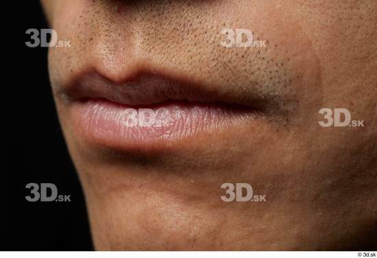 Face Mouth Skin Man Asian Slim Studio photo references