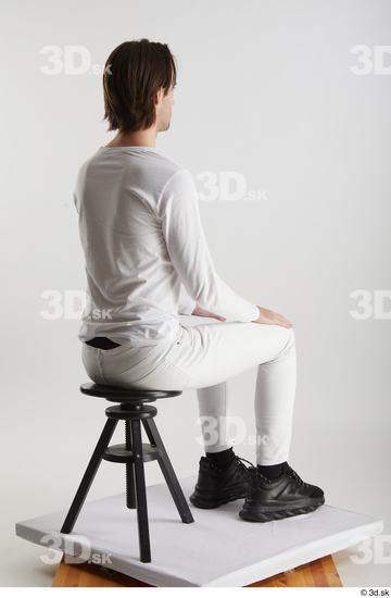 Man White Slim Male Studio Poses