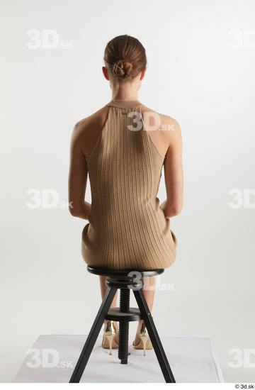 Woman White Slim Female Studio Poses