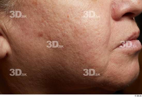 Face Mouth Cheek Skin Woman Chubby Wrinkles Studio photo references